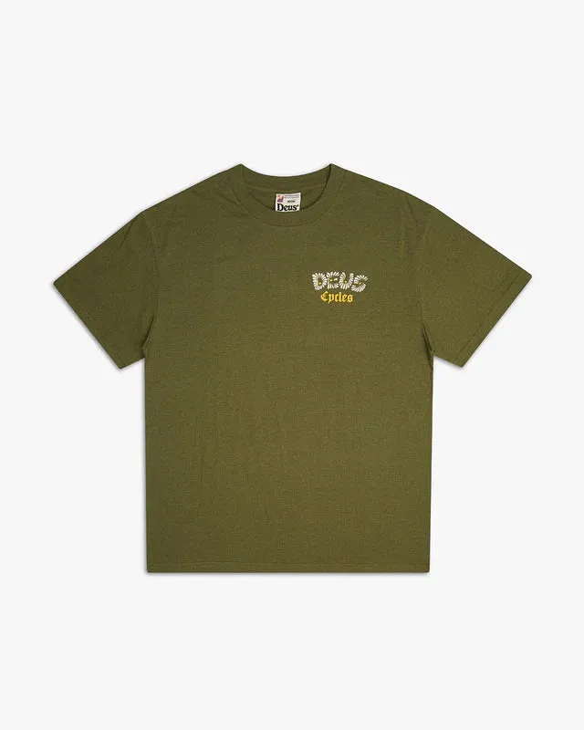 Deus Ex Machina Tangerine Tee /Capulet Olive sold by Railcar