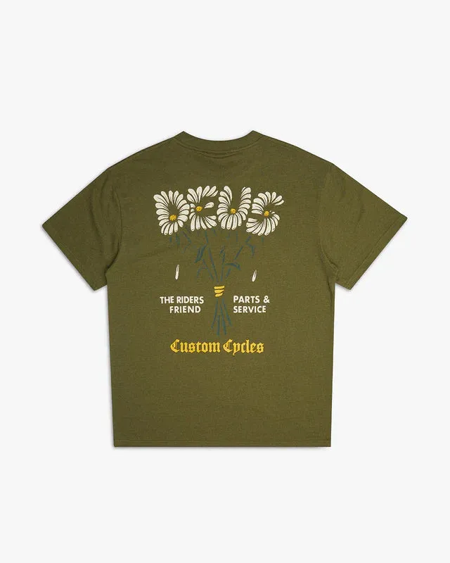 Deus Ex Machina Tangerine Tee /Capulet Olive sold by Railcar product image thumbnail 2