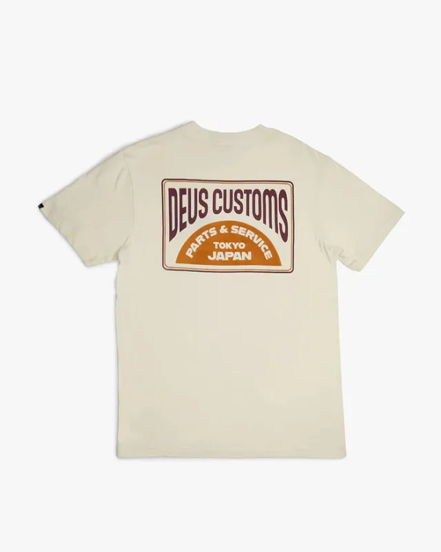 Deus Ex Machina Depot Tee /Vintage White sold by Railcar