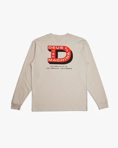 Deus Ex Machina Bigdee Long Sleeve Tee/Dirty White sold by Railcar