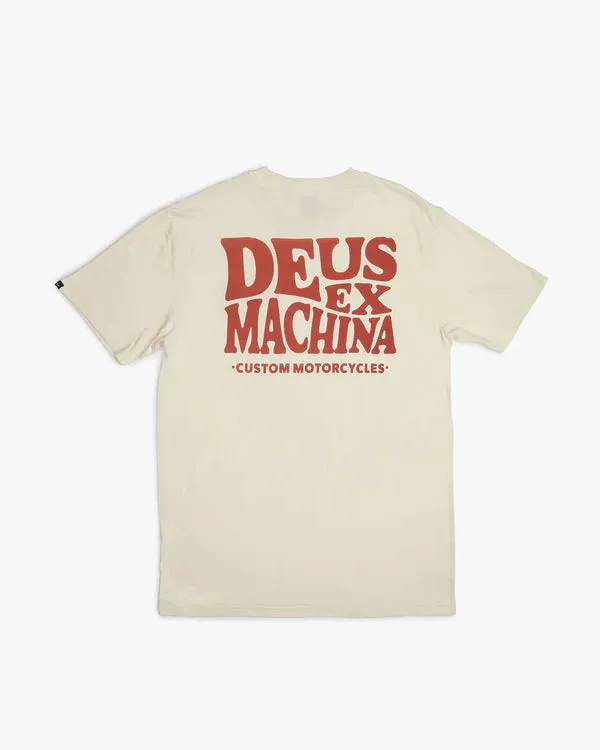 Deus Ex Machina County Tee/Vintage White sold by Railcar