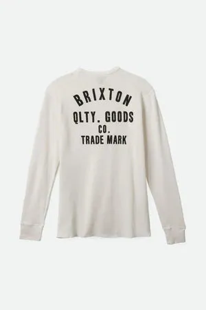 Brixton Woodburn L/S Thermal - Off White sold by Railcar