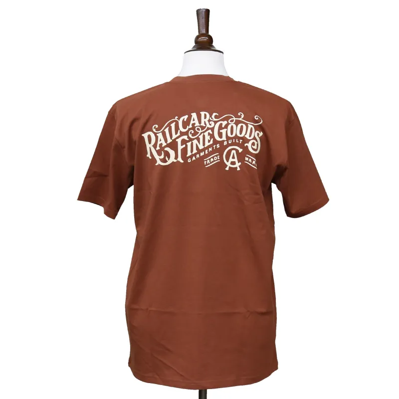 Men's Typography Logo Brick Tee Shirt made by Railcar