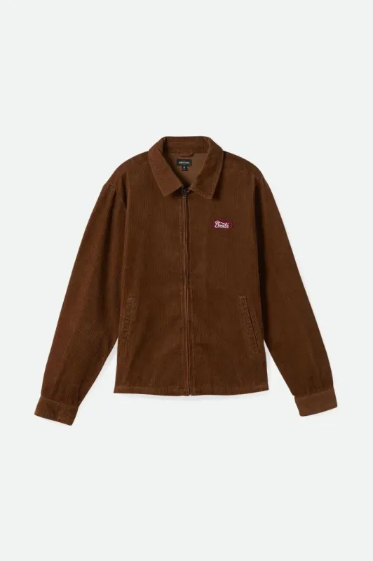 Brixton Utopia Men's Lightweight Jacket - Bison Cord sold by Railcar