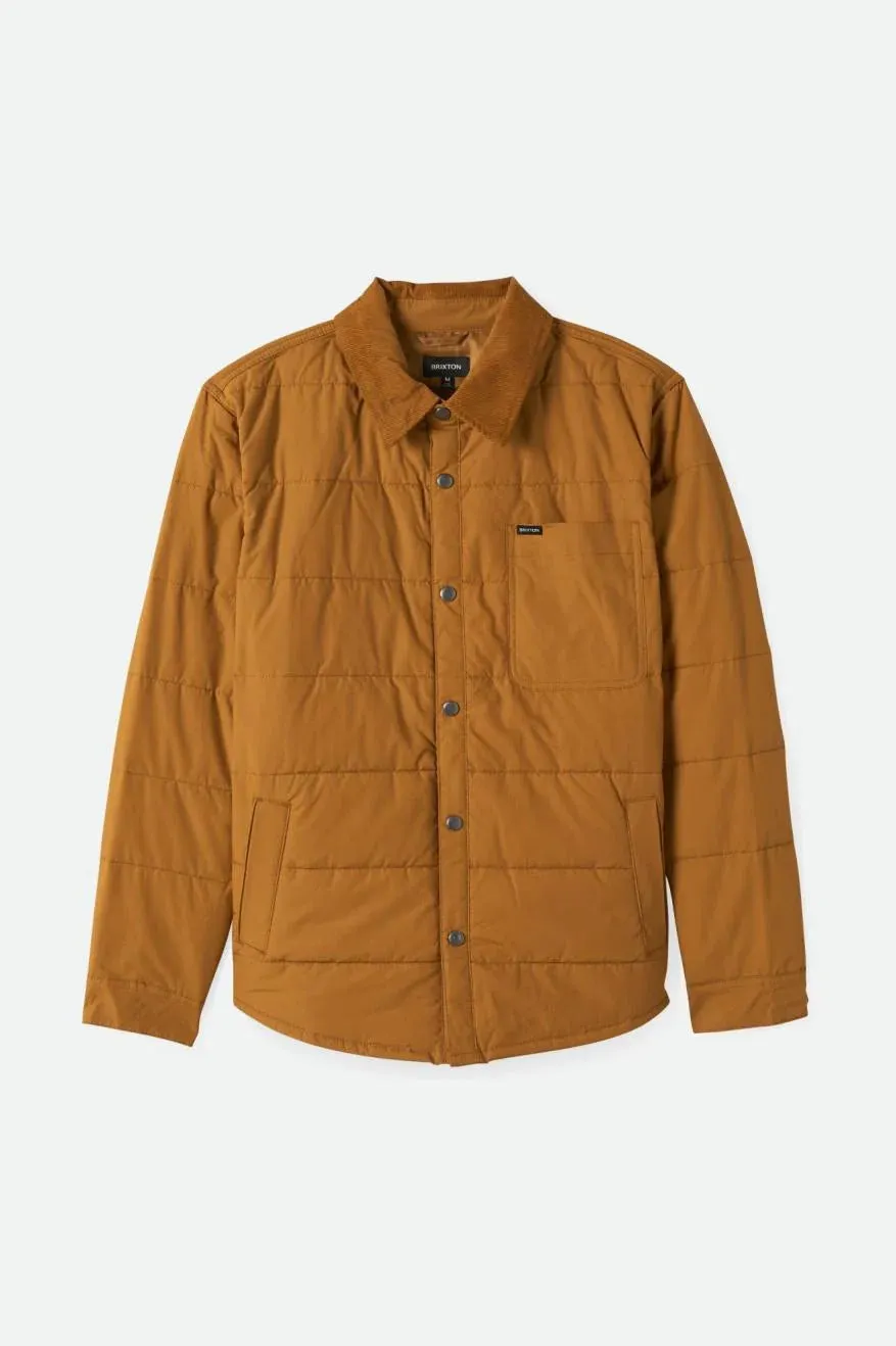 Brixton Men's Cass Jacket Golden Brown sold by Railcar