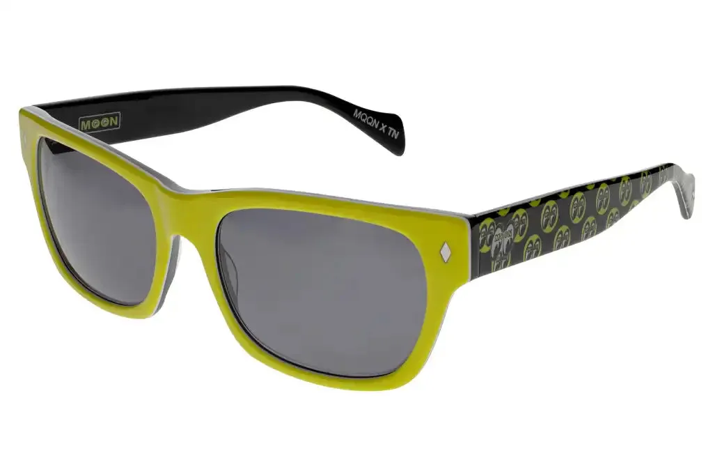 Mooneyes x Tres Noir The 45's (Yellow/Black - Smoke Lens) sold by Railcar