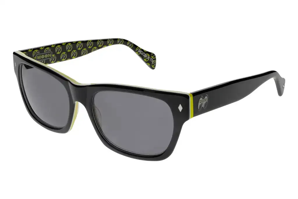 Mooneyes x Tres Noir The 45's (Black/Yellow - Smoke Lens) sold by Railcar