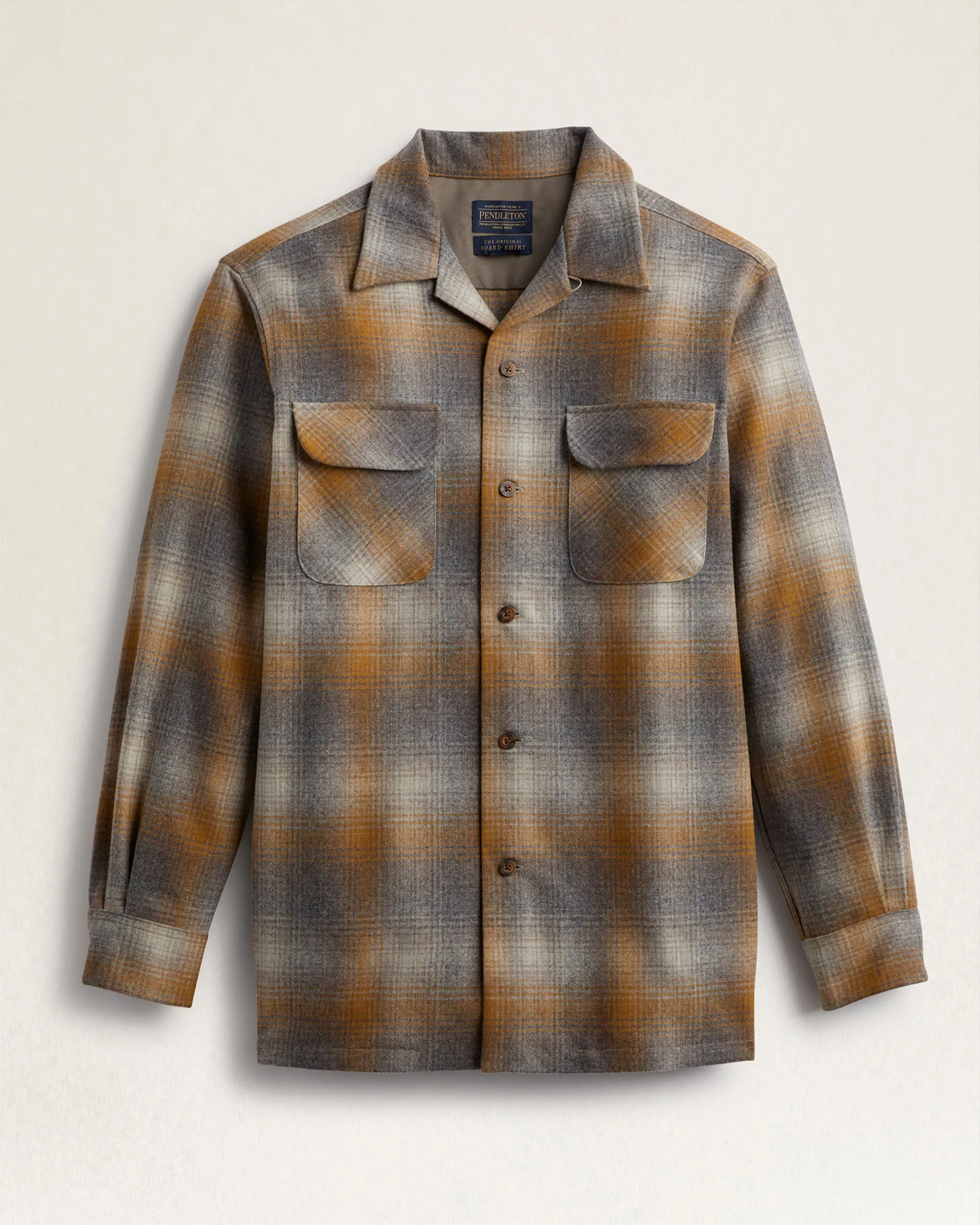 Pendleton Men's Board Shirt Taupe/Copper Ombre RA790-32587 sold by Railcar