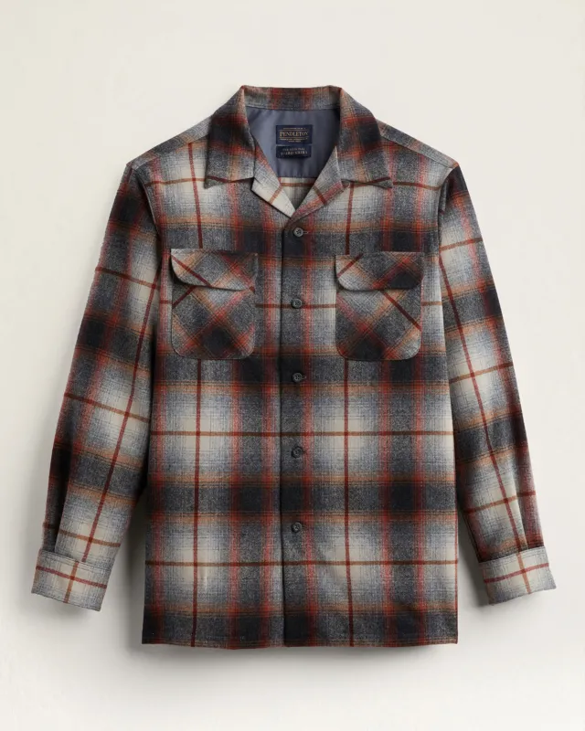 Pendleton Men's Board Shirt Copper/Grey Ombre RA790-32579 made by Pendleton