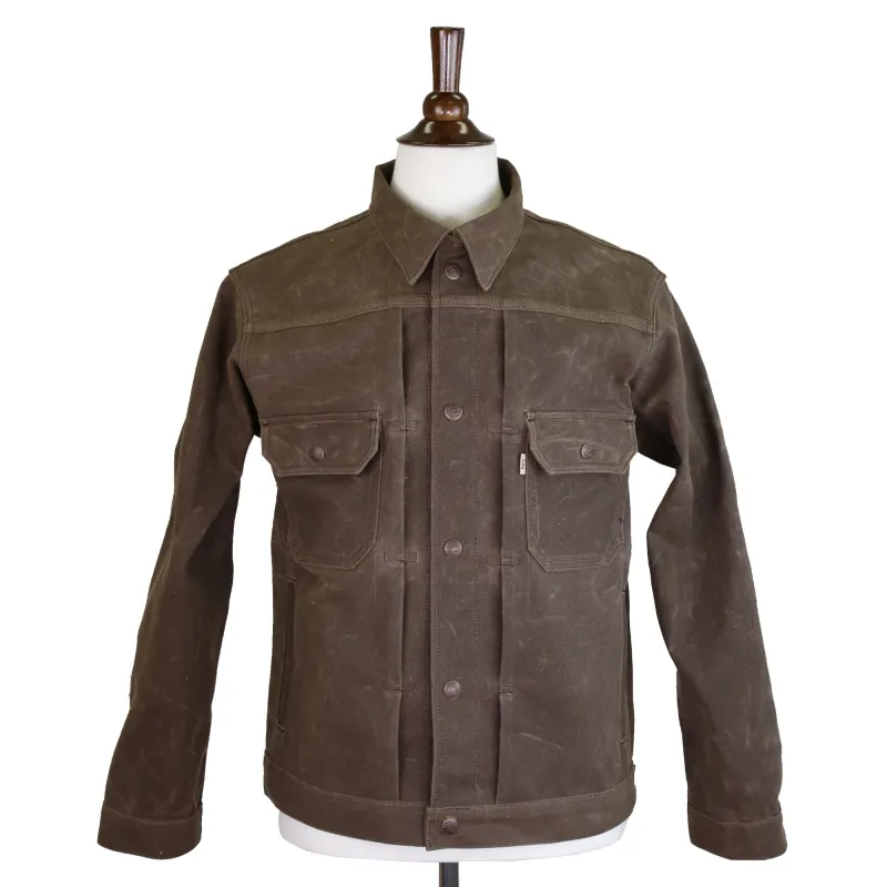 Type 2 14 Ounce Brown Wax Canvas Jacket (September 2025 Delivery) sold by Railcar