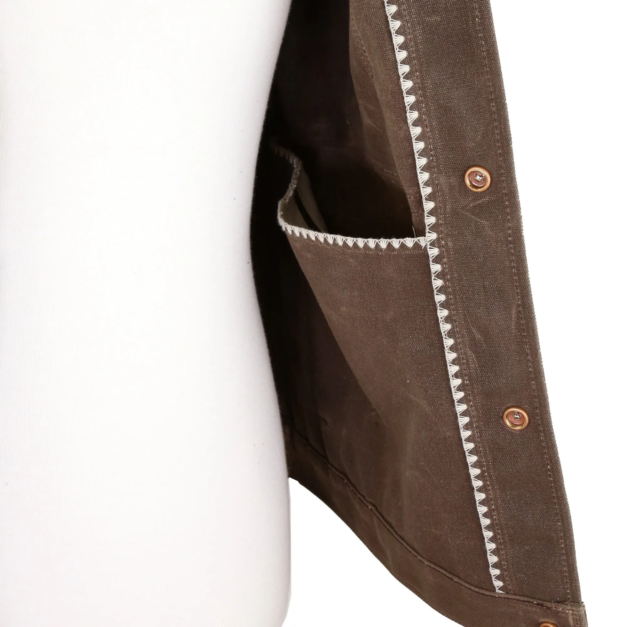 Type 2 14 Ounce Brown Wax Canvas Jacket sold by Railcar product image thumbnail 5