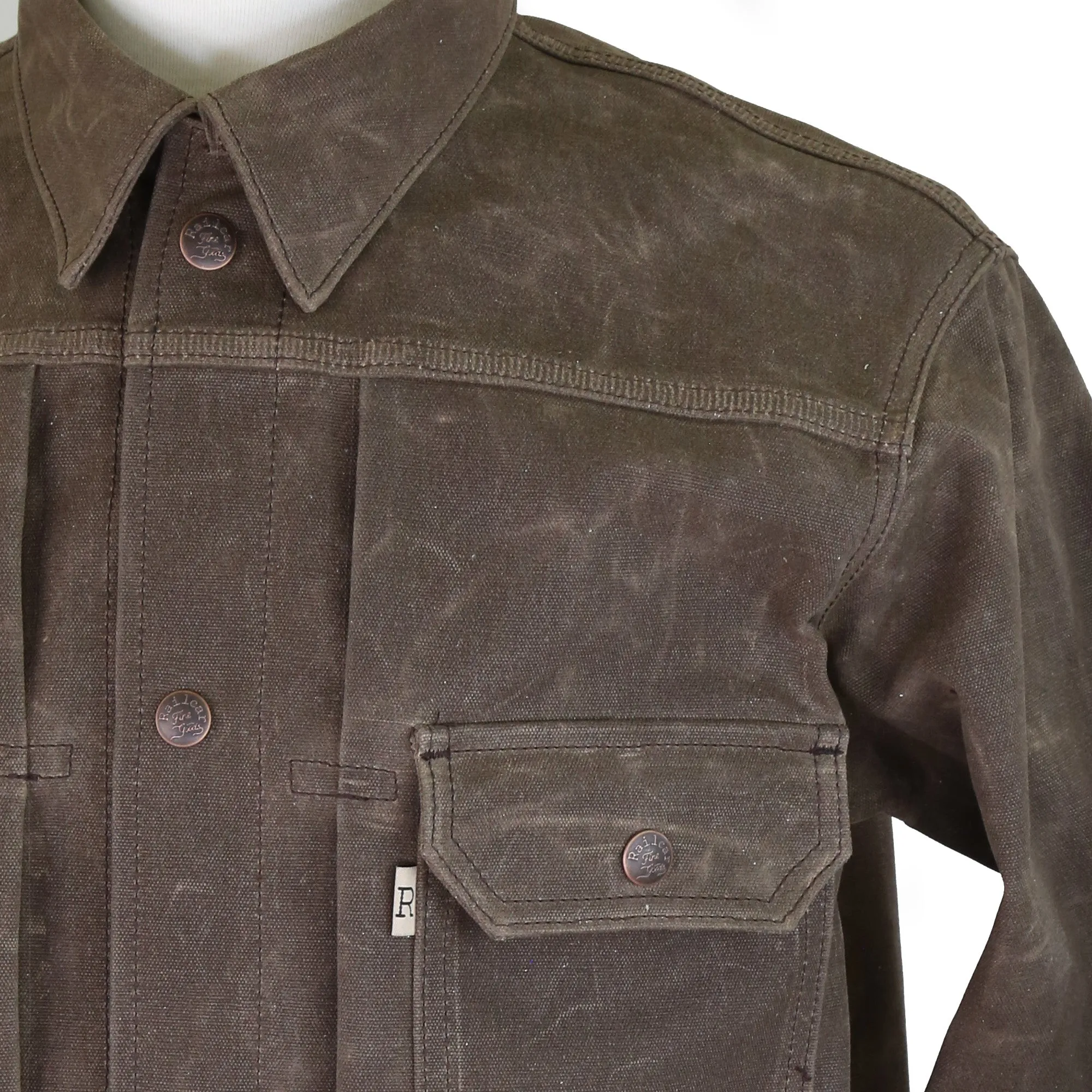Type 2 14 Ounce Brown Wax Canvas Jacket sold by Railcar product image thumbnail 2