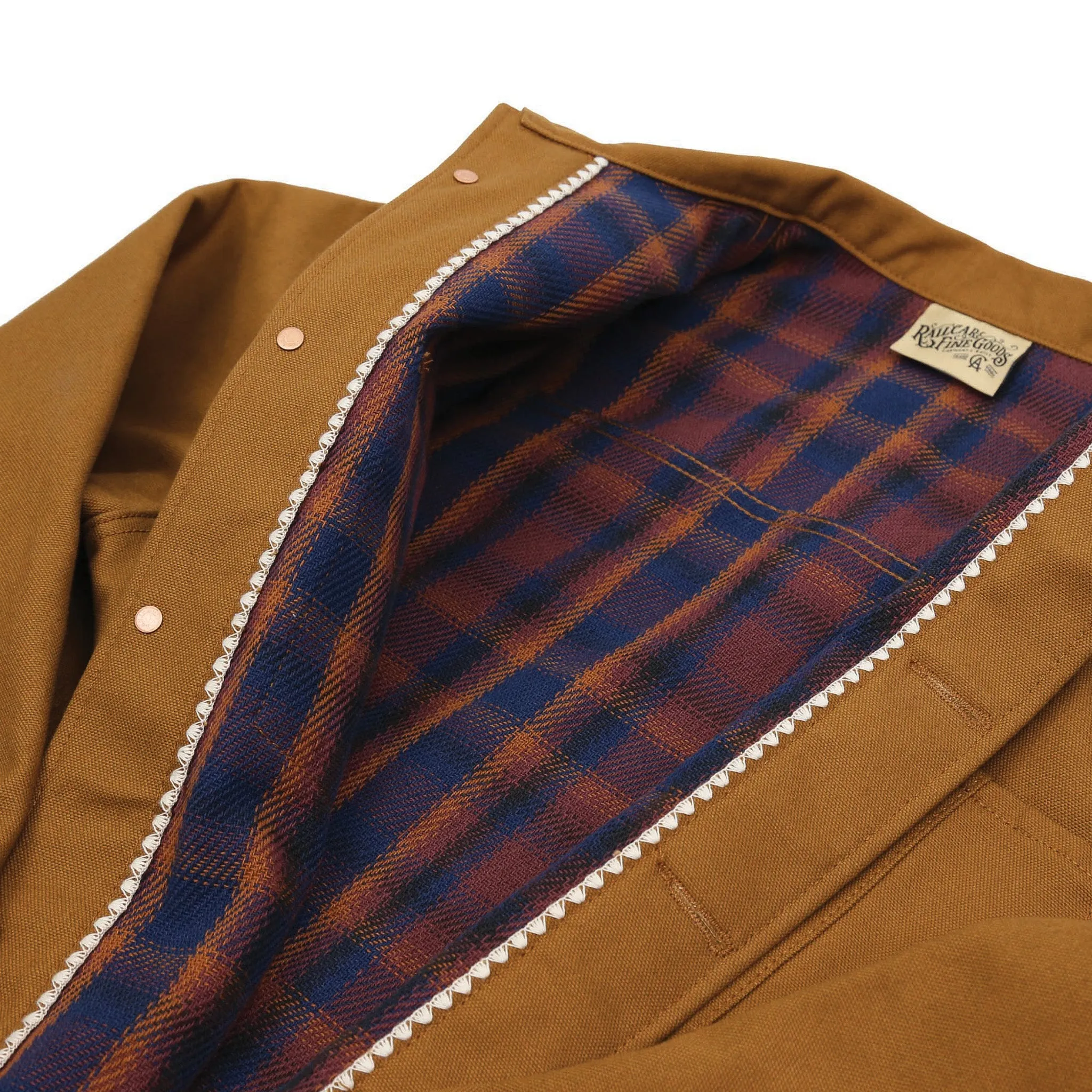 Chore Coat 12oz Duck Baja Maroon Blanket Lined sold by Railcar product image thumbnail 5