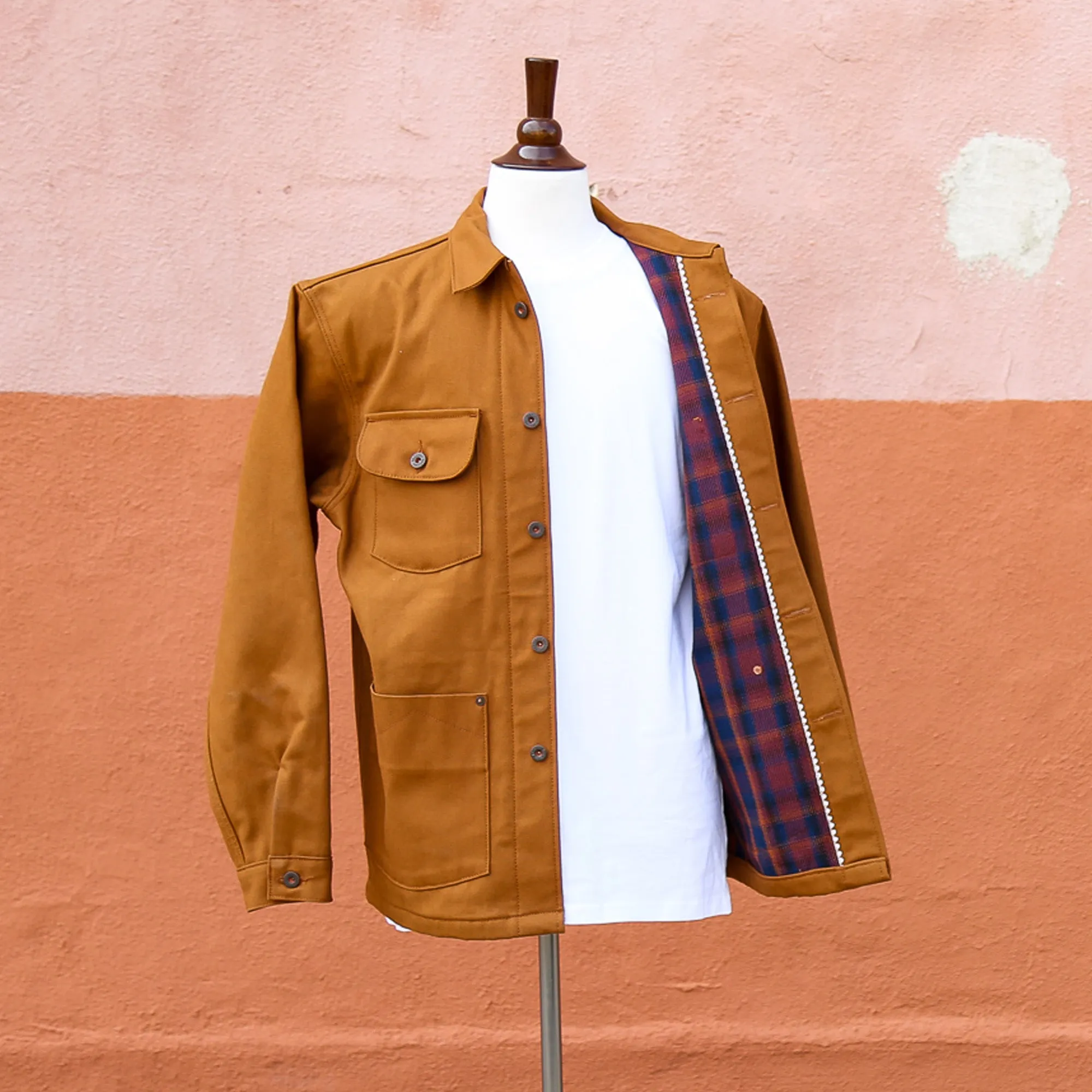 Chore Coat 12oz Duck Baja Maroon Blanket Lined sold by Railcar product image thumbnail 2