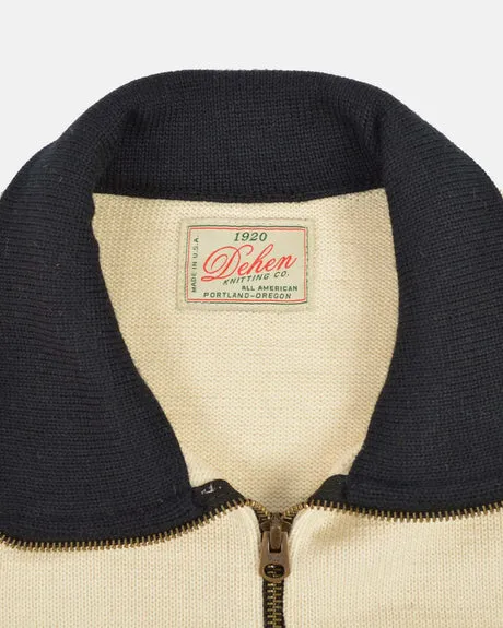 Dehen 1920 Motorcycle Sweater - Off White / Black sold by Railcar product image thumbnail 3