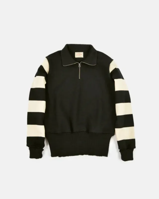 Dehen 1920 Motorcycle Sweater - Black / Off White sold by Railcar