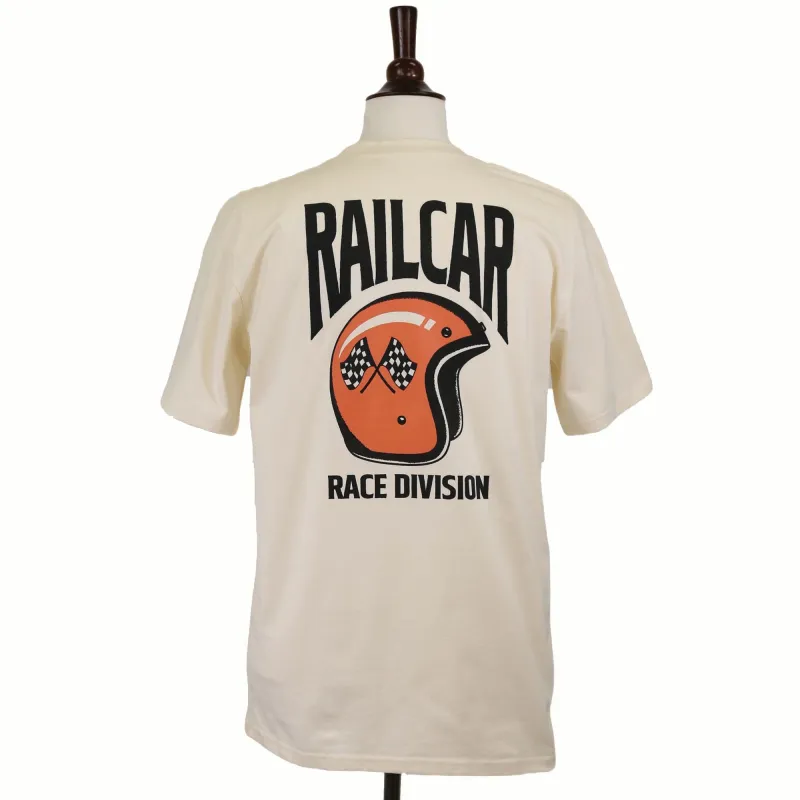 Helmet Race Division Tee Shirt made by Railcar