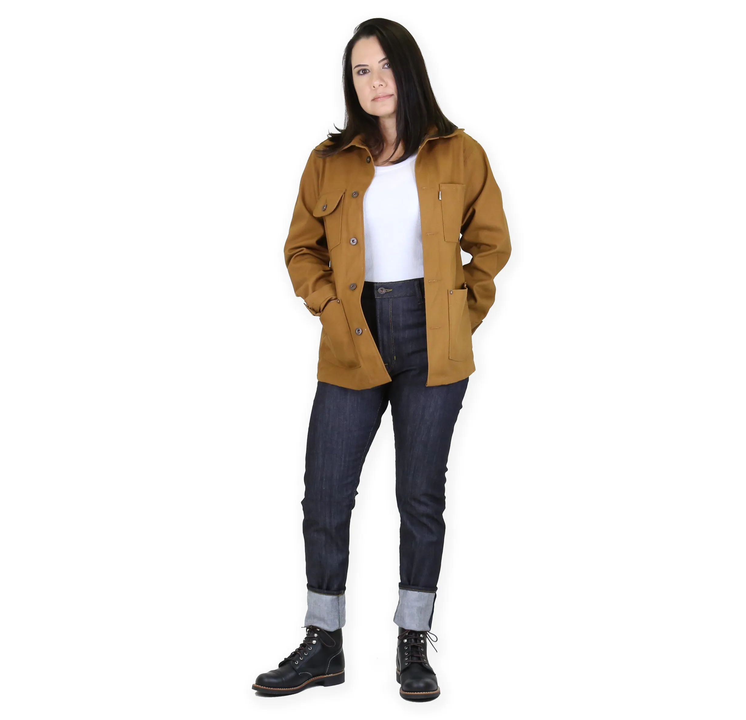 Women's Chore Coat 12oz Duck sold by Railcar product image thumbnail 2