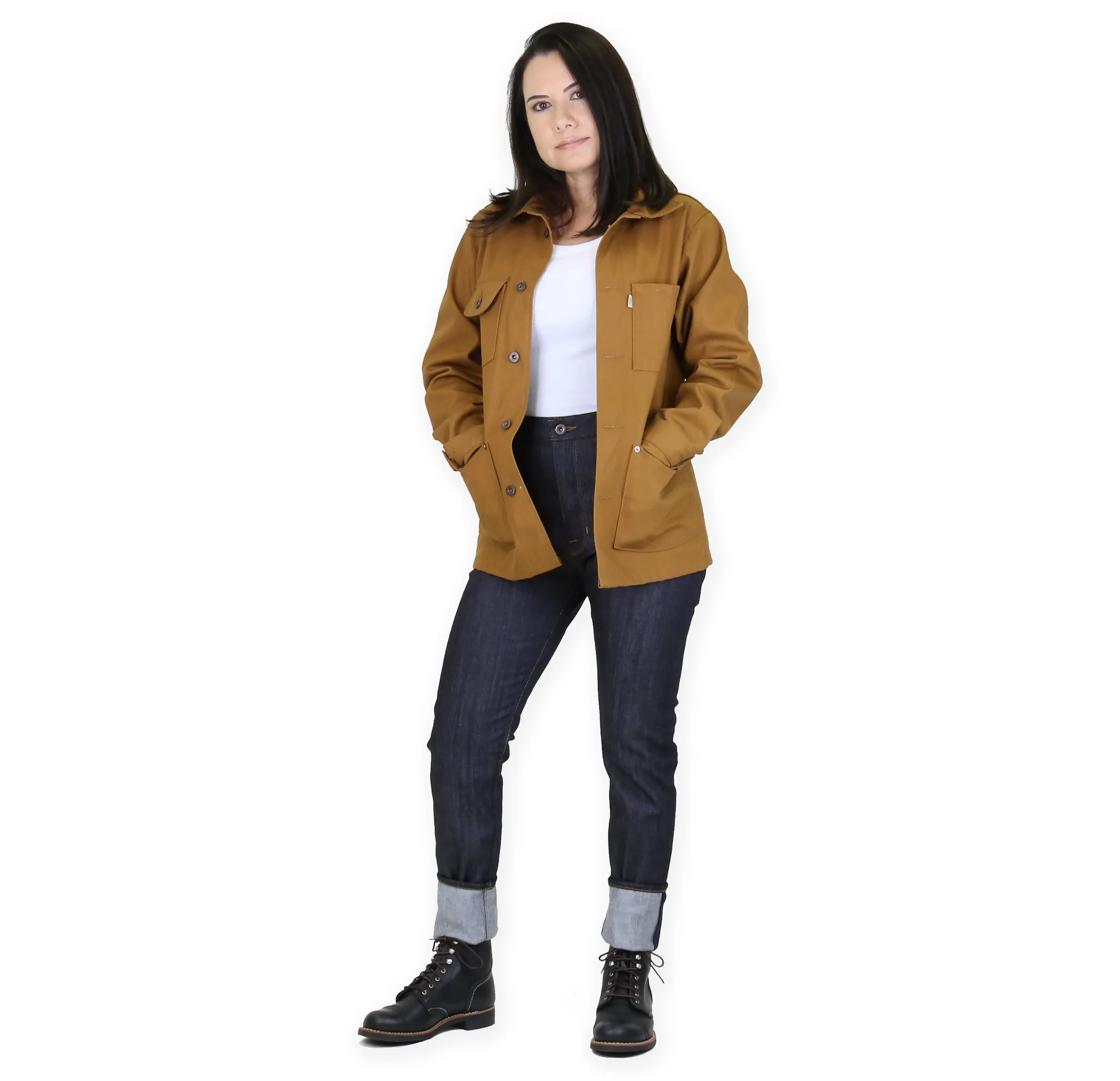 Women's Chore Coat 12oz Duck sold by Railcar product image thumbnail 4