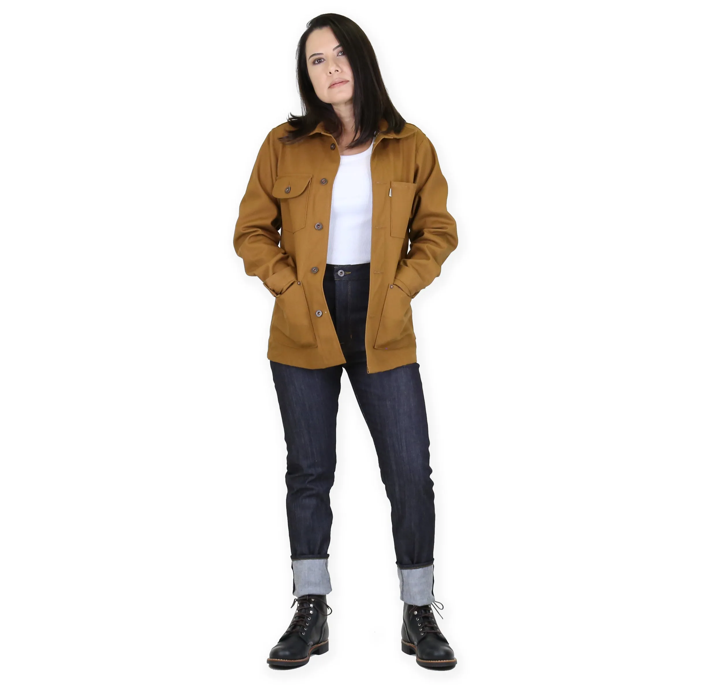 Women's Chore Coat 12oz Duck sold by Railcar product image thumbnail 5