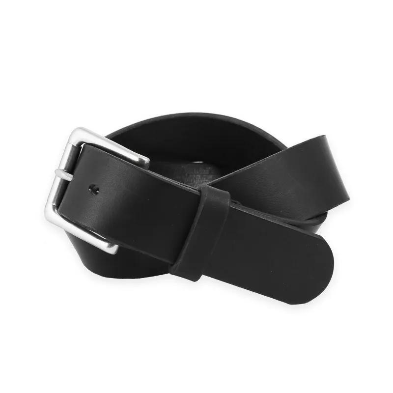 Railcar Leather Black Belt made by Railcar
