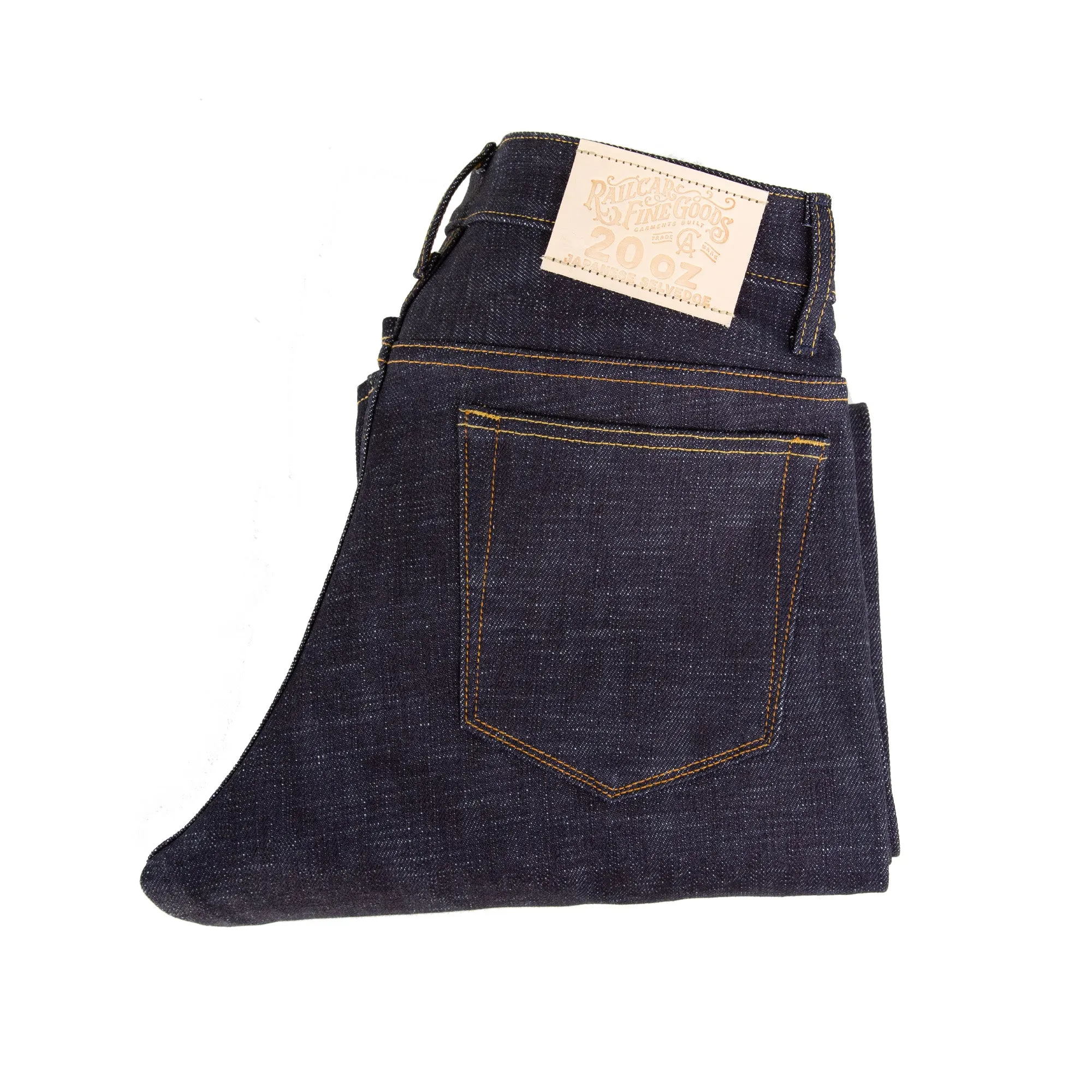 Spikes X120 Taper Leg 20 Oz Heavy Japanese Indigo Slub Selvedge sold by Railcar product image thumbnail 2