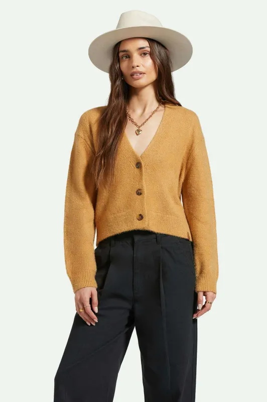 Brixton Women's Town Cardigan - Iced Coffee made by Brixton