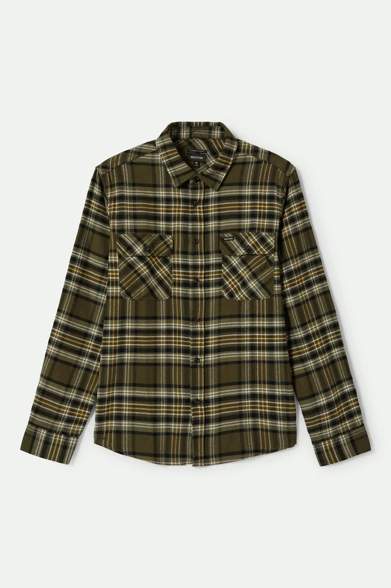 Brixton Men's Bowery Flannel - Ivy Green/ Olive Surplus/ Black - 01213 sold by Railcar product image thumbnail 3