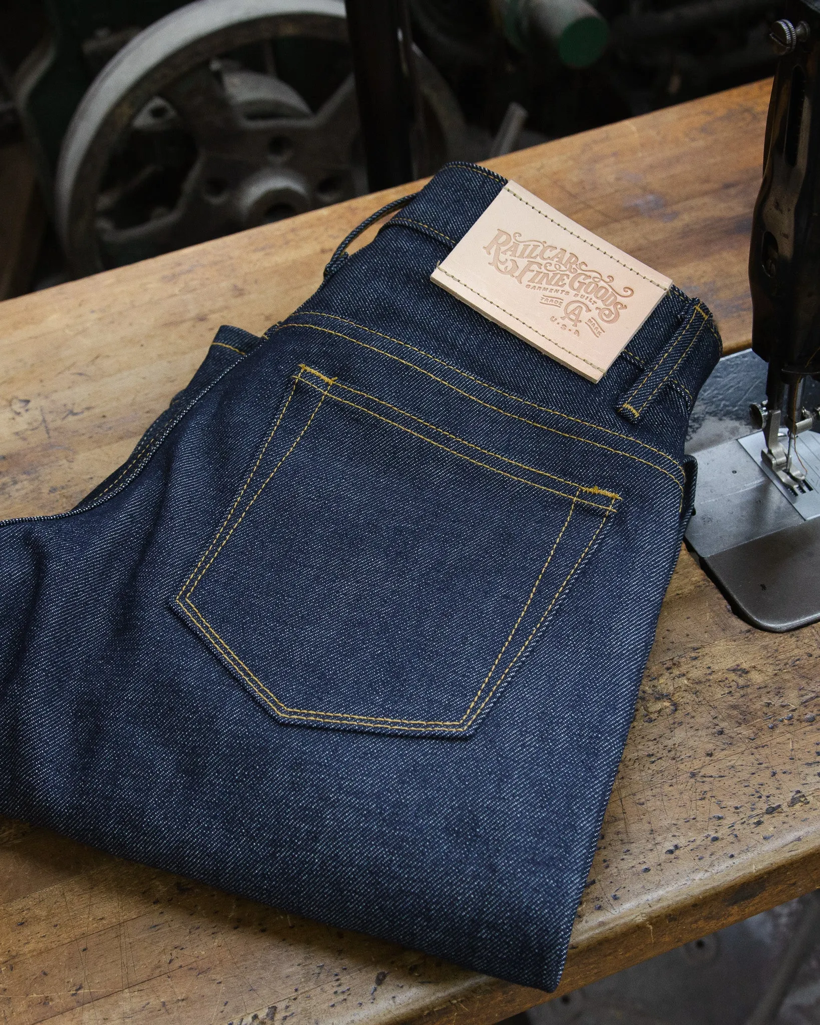 Limited 18 Cone Mills 14 Ounce Jeans Blue Line Selvedge Fit Of Your Choice sold by Railcar product image thumbnail 2