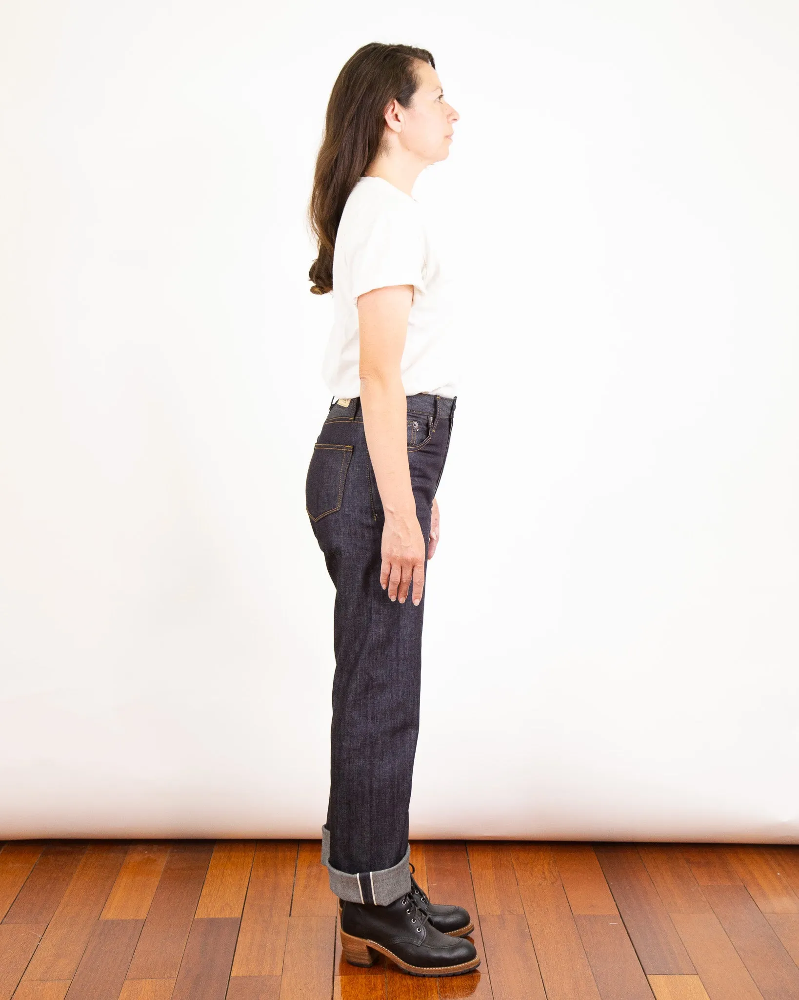 Drifter X081 Light Weight Indigo Stretch Medium High Waist Straight Leg sold by Railcar product image thumbnail 3