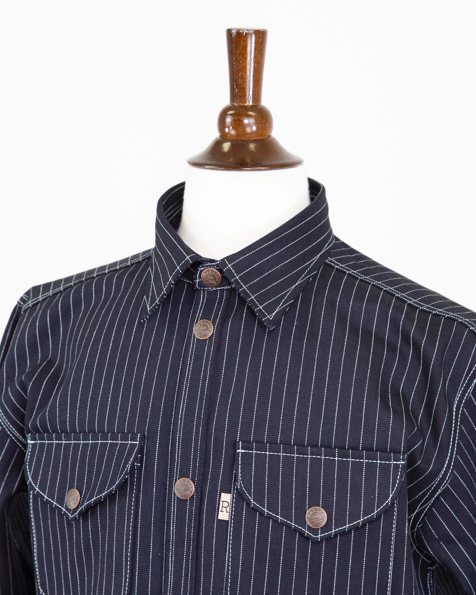 Eliminator Shadow Wabash Dark Indigo 13.75 Oz Dark Indigo Selvedge (PREORDER) sold by Railcar product image thumbnail 3
