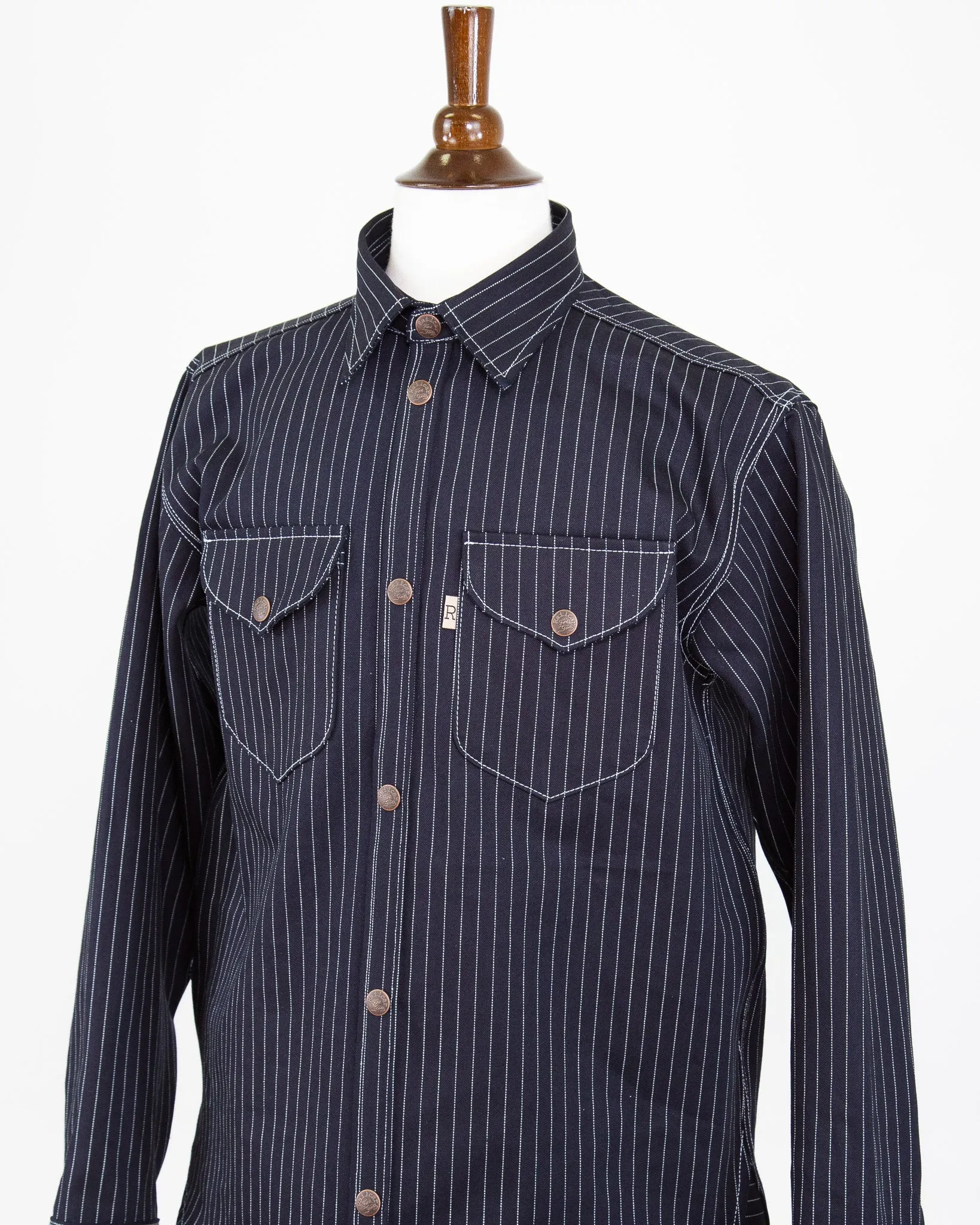 Eliminator Shadow Wabash Dark Indigo 13.75 Oz Dark Indigo Selvedge (PREORDER) sold by Railcar product image thumbnail 2