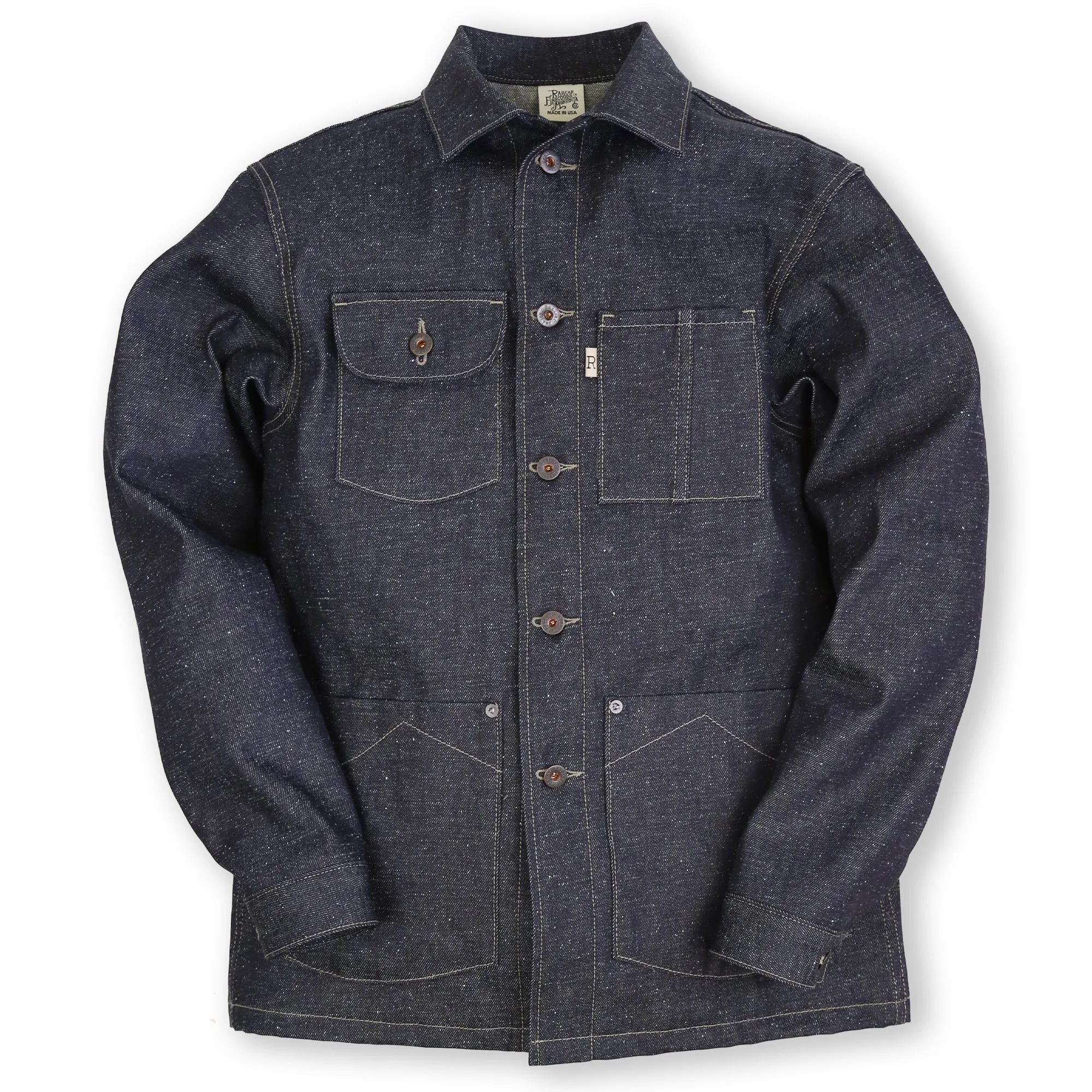 Chore Coat Japanese Nep Denim sold by Railcar product image thumbnail 4