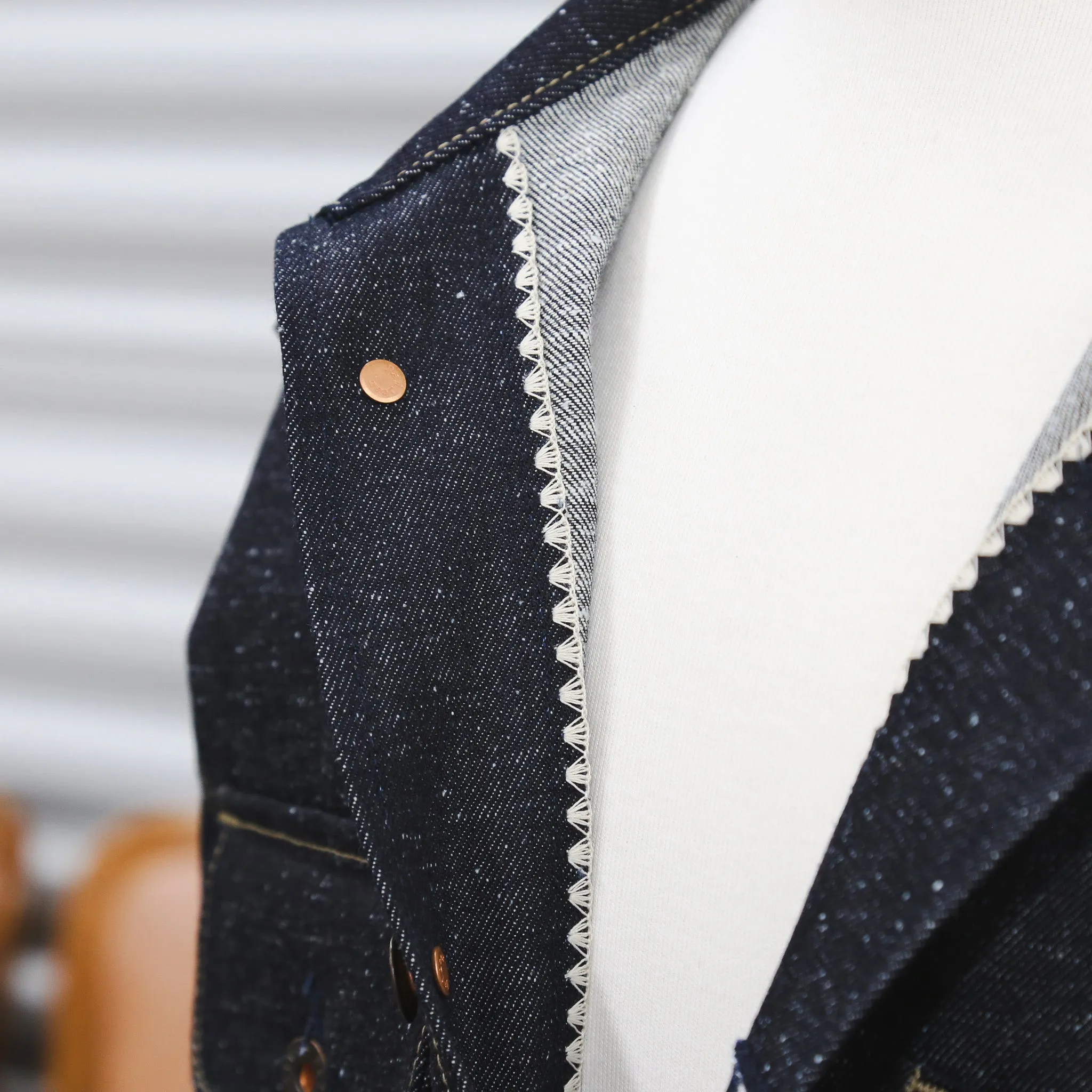 Chore Coat Japanese Nep Denim sold by Railcar product image thumbnail 3