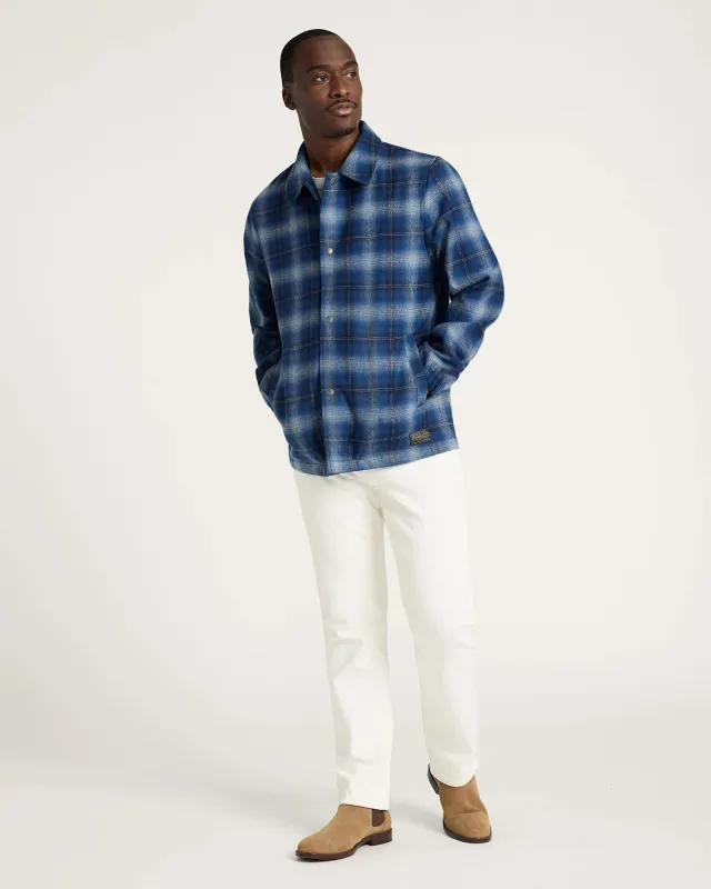 Pendleton Men's Quilted Wool Coaches Jacket Navy Ombre - RK1326-32756 sold by Railcar