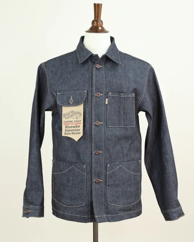 Chore Coat Kurabo 11.5 Oz Japanese Denim sold by Railcar
