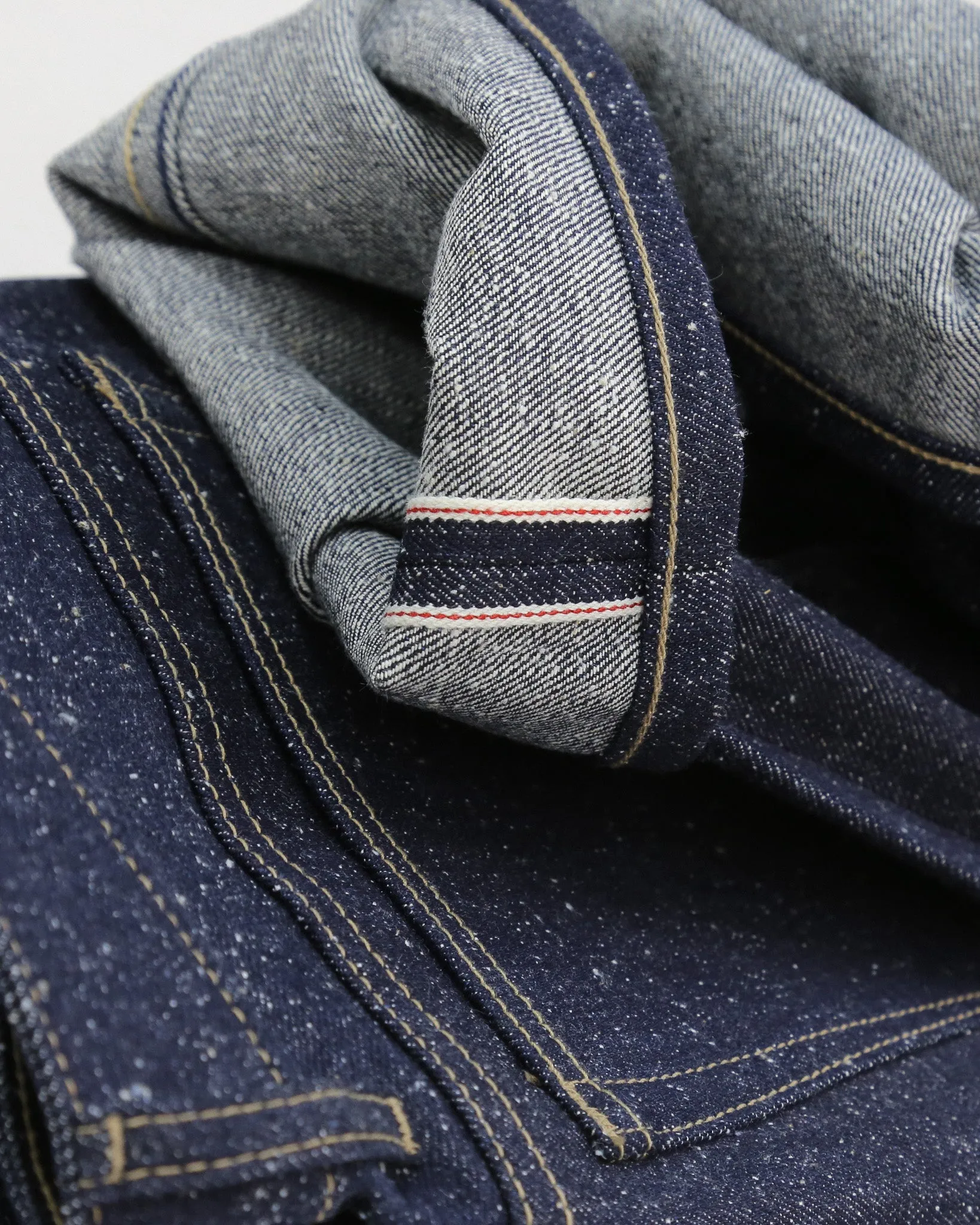Spikes X125 Taper Leg 15 Oz Super Nep Classic Indigo Selvedge sold by Railcar product image thumbnail 4