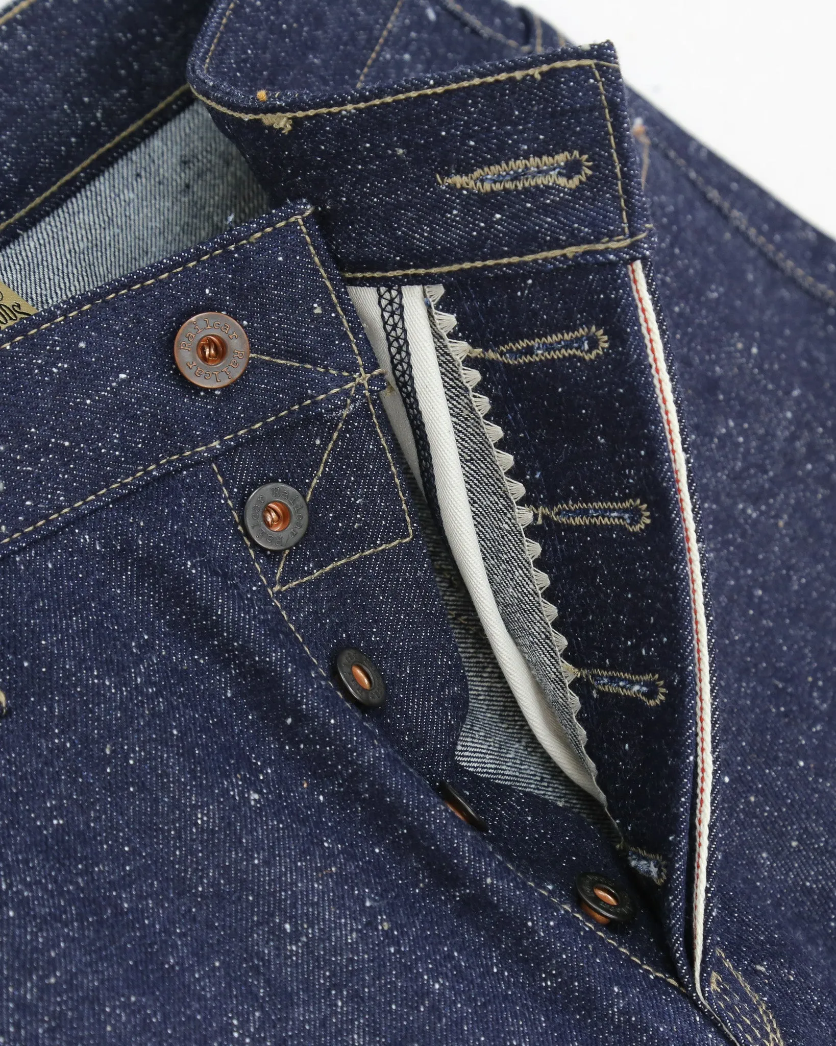 Spikes X125 Taper Leg 15 Oz Super Nep Classic Indigo Selvedge sold by Railcar product image thumbnail 3