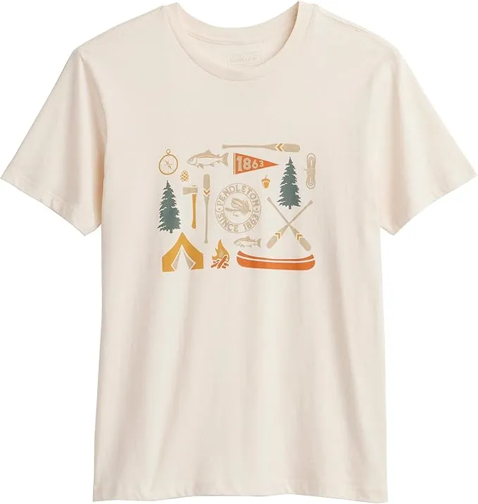 Pendleton Women's Camp Graphic Tee Vintage White - TB437-87560 sold by Railcar