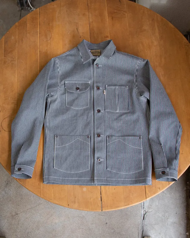 Chore Coat D005 12oz Cone Mills Hickory made by Railcar