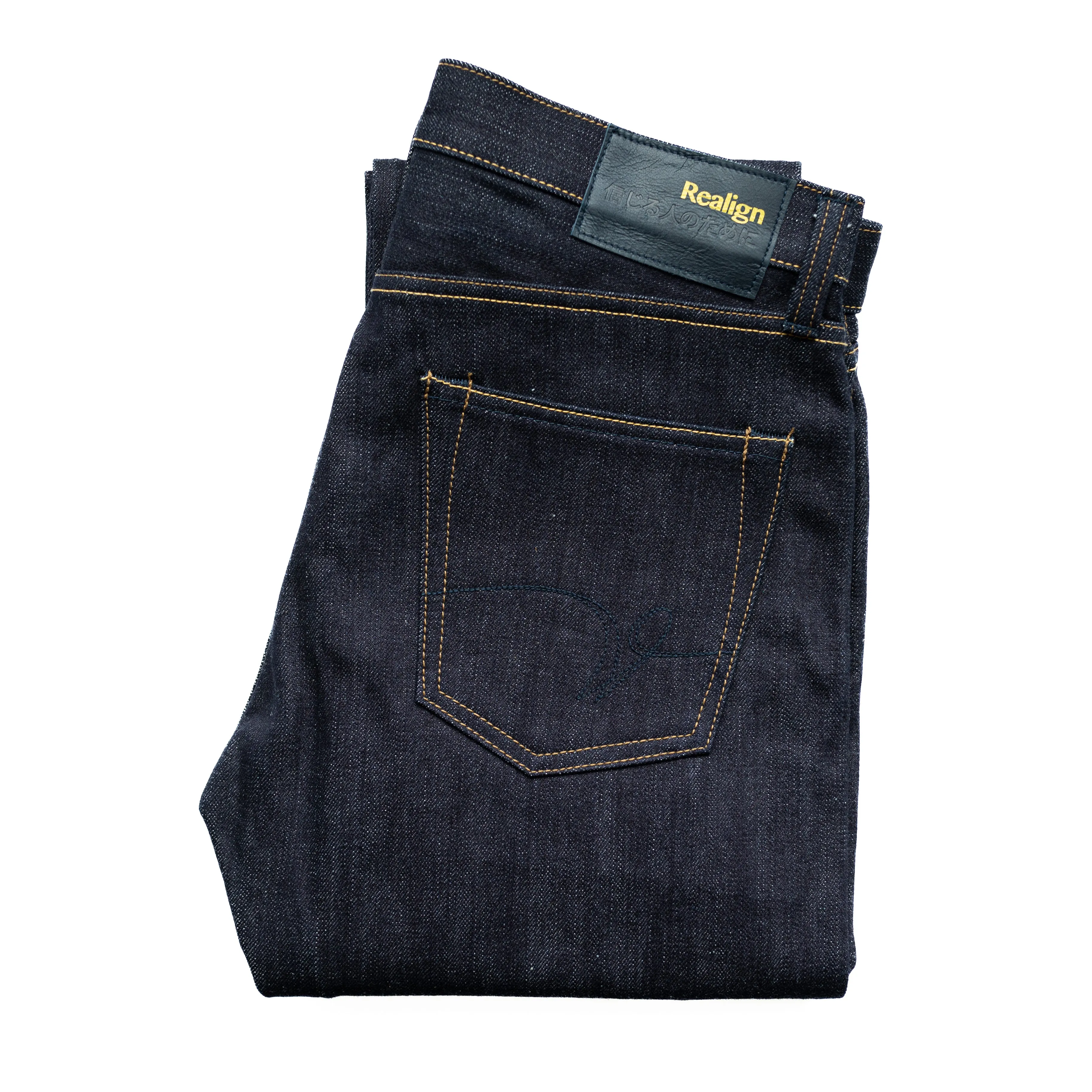Tapered Yoshi 16 oz. Structure Selvedge sold by Realign Denim