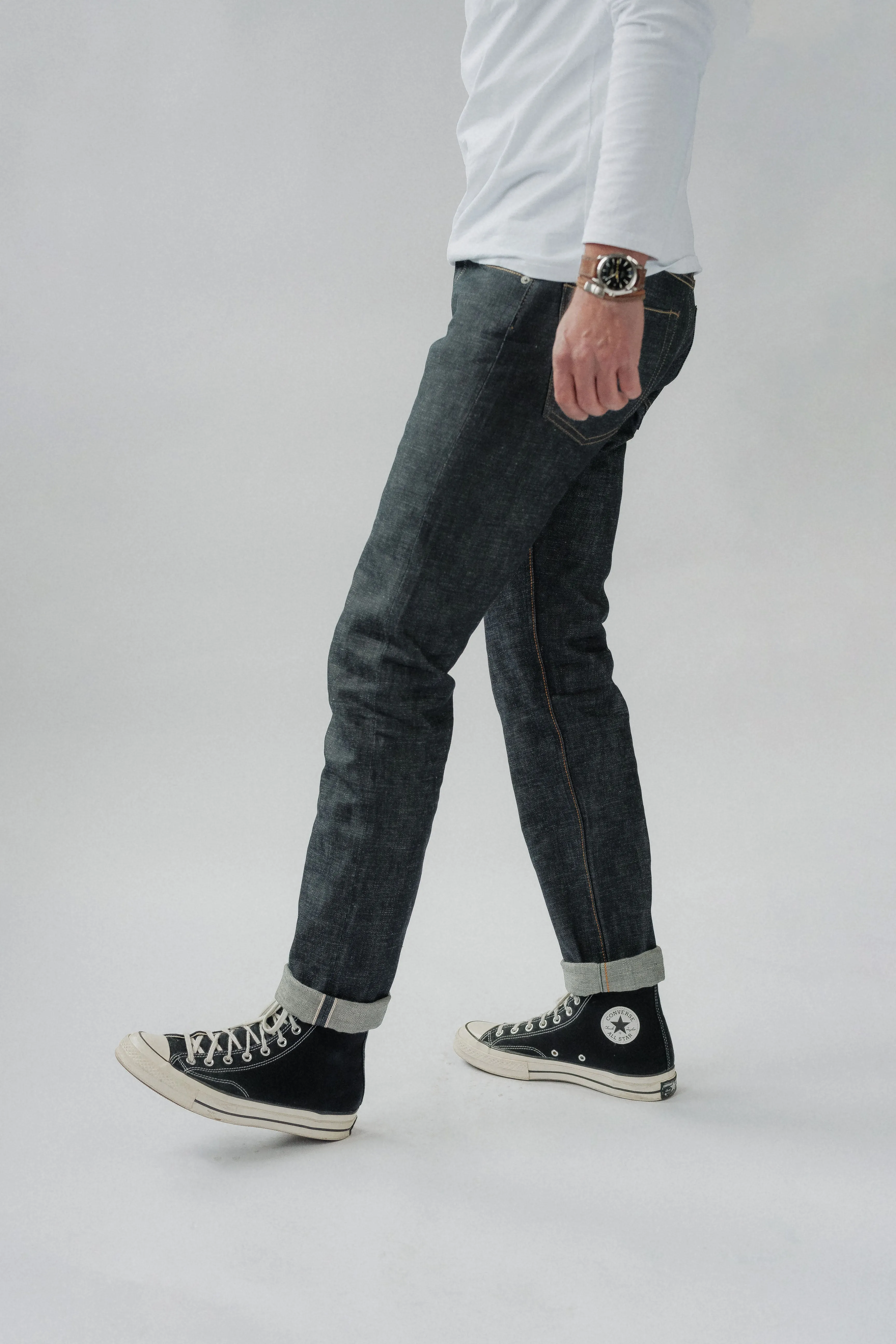 Slim Sakura 14 oz. Deadstock Blue sold by Realign Denim product image thumbnail 4