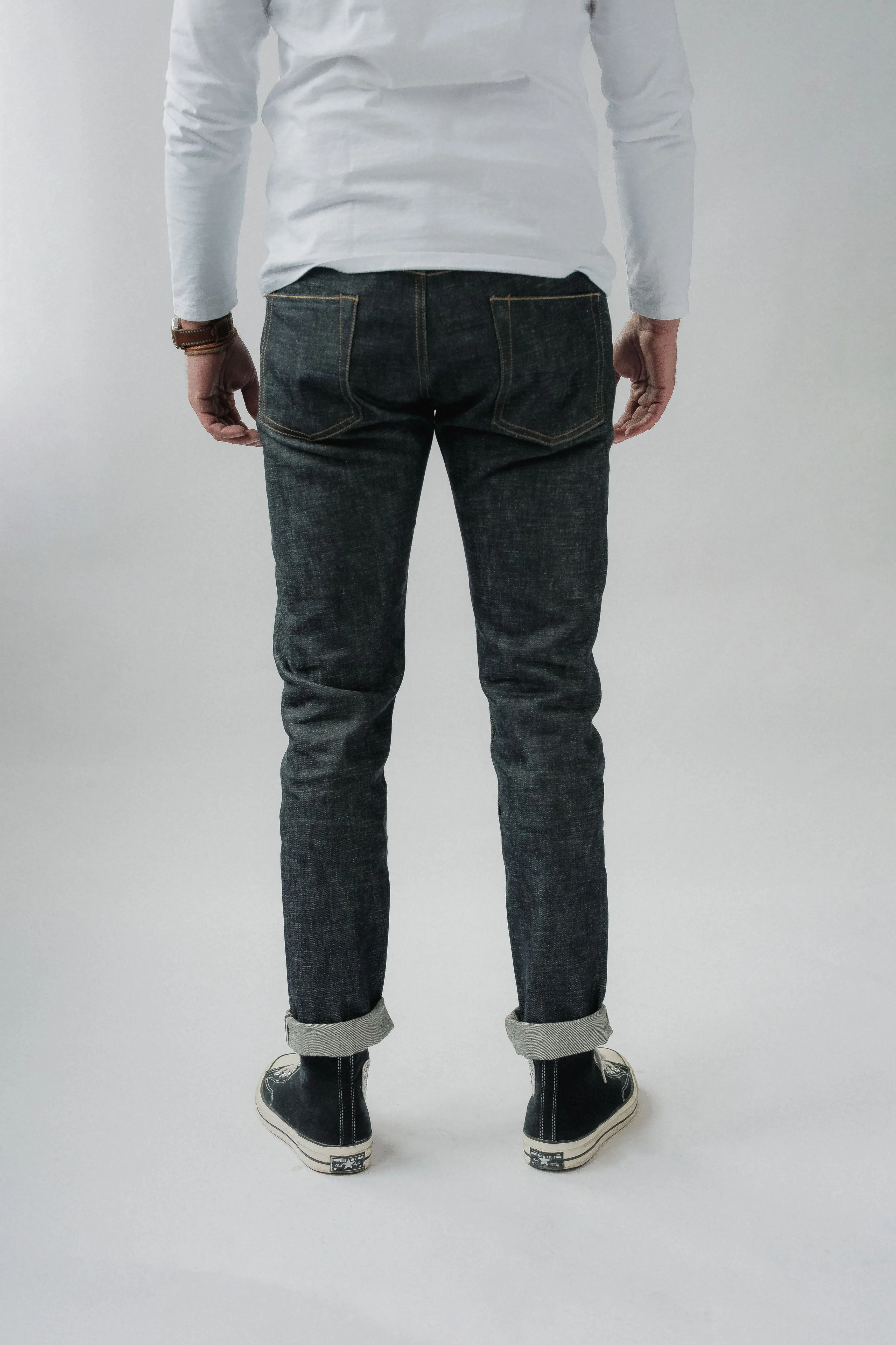 Slim Sakura 14 oz. Deadstock Blue sold by Realign Denim product image thumbnail 3