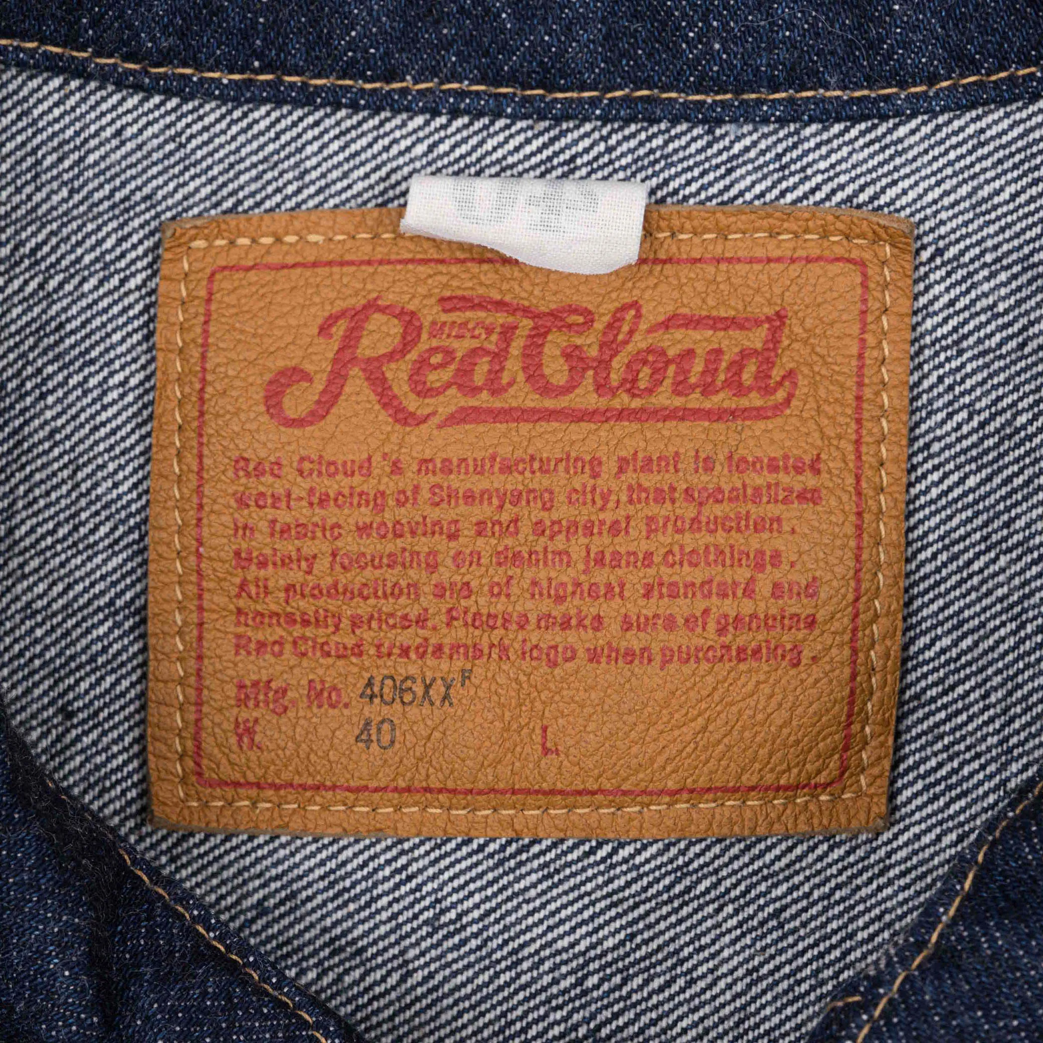 RC 406XXF Type 1 Denim Jacket sold by RedCloud Overall product image thumbnail 5