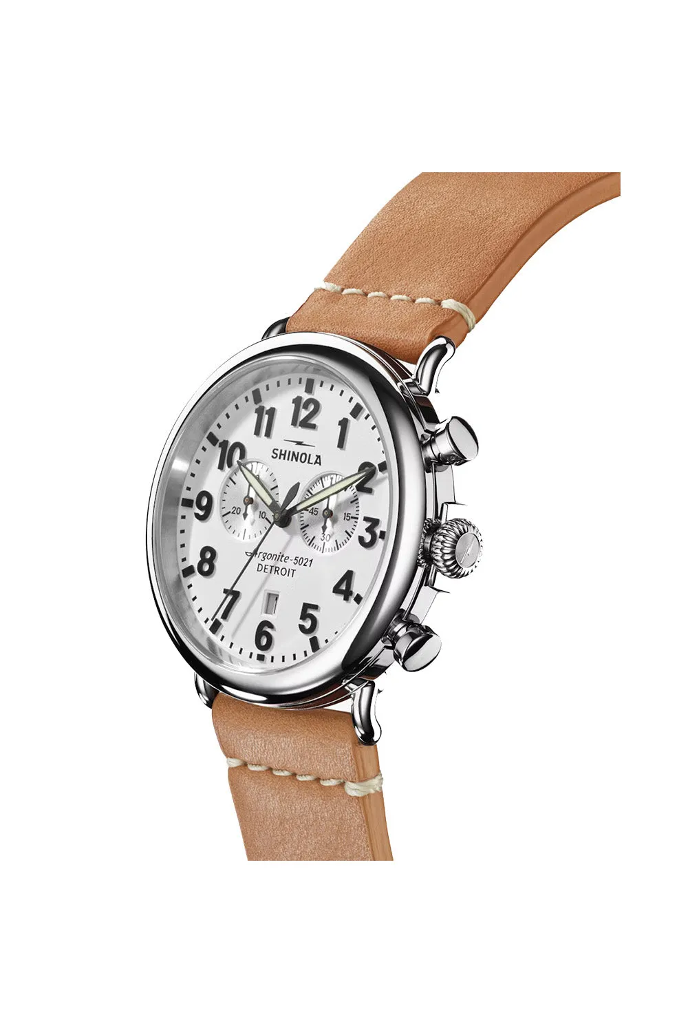 RUNWELL 2 EYE CHRONO 47mm - WHITE sold by REVOLVR Menswear product image thumbnail 2