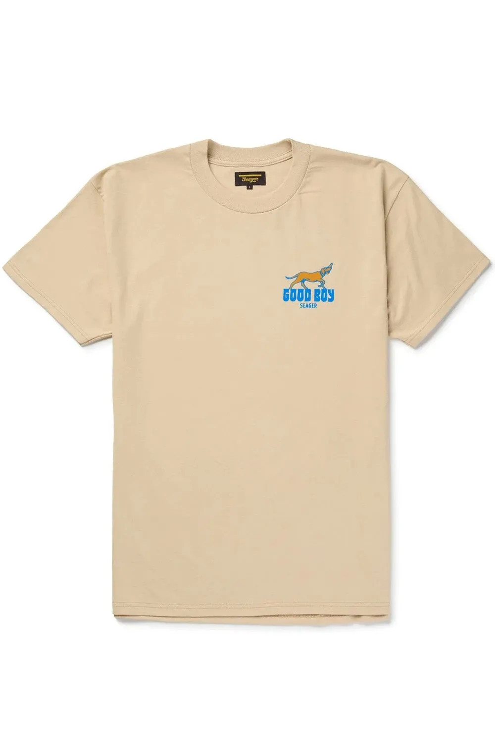 GOOD BOY TEE Cream sold by REVOLVR Menswear