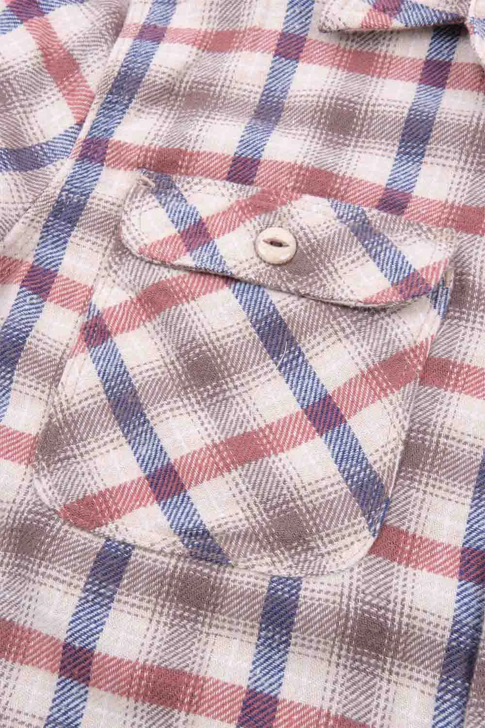 JEPSON PLAID WOVEN Cream Plaid sold by REVOLVR Menswear product image thumbnail 4