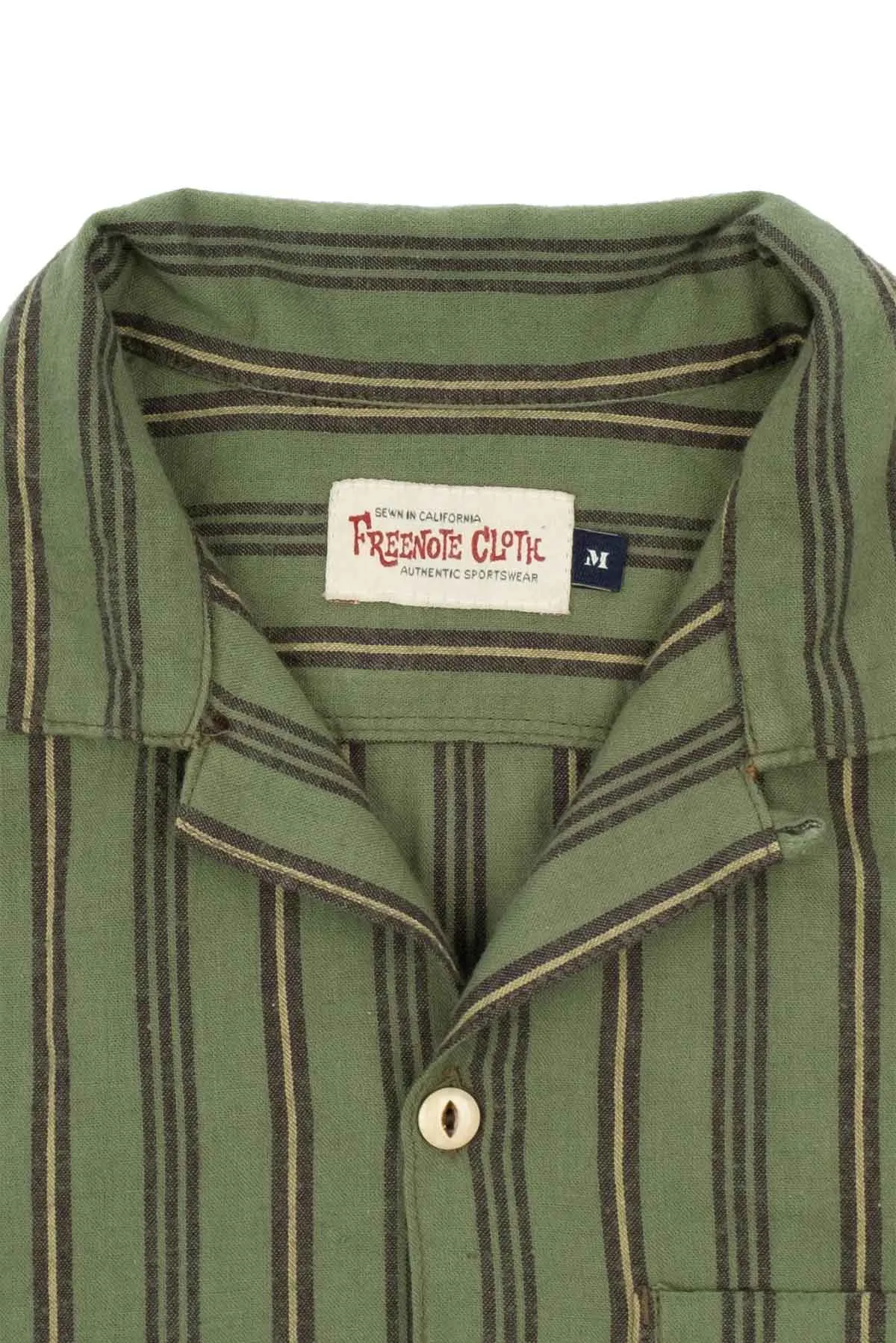 HAWAIIAN SS Olive Stripe sold by REVOLVR Menswear product image thumbnail 3