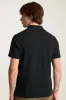 JOHNNY COLLAR POLO Jet Black sold by REVOLVR Menswear