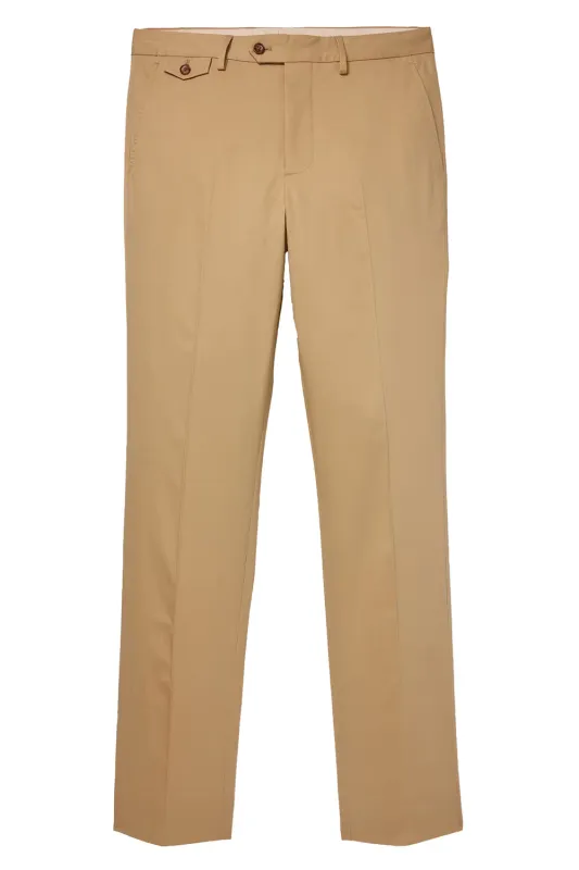 STRETCH COTTON SUIT PANT Cornstalk sold by REVOLVR Menswear